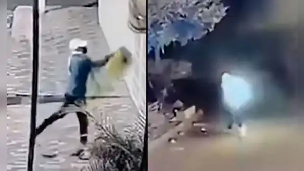 Vándalo se prende fuego a sí mismo cuando intentaba quemar un negocio en Colombia
