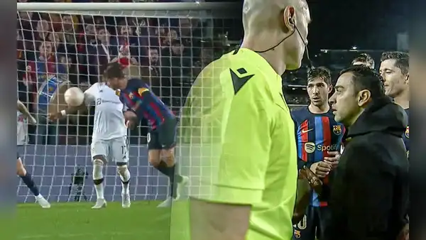 Xavi furioso con el árbitro tras el empate del Barcelona: "Era penalti como una catedral"