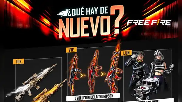 Free Fire: agenda semanal del 16 al 21 de febrero con Devil May Cry 5 y Recarga Colosal