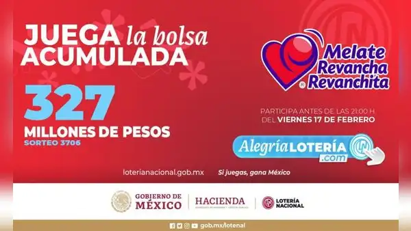 Sorteo Melate: Resultados de la Lotería Nacional del 17 de febrero