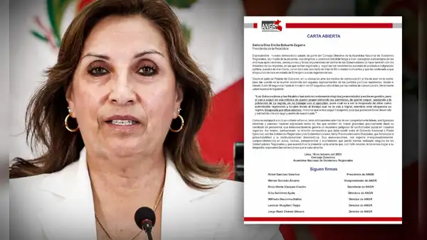 Gobernadores regionales piden a Dina Boluarte retractarse por acusarlos de azuzar protestas