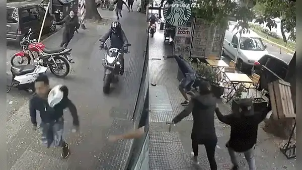 Vendedor le tira casco en la cabeza a ladrón cuando huía: logró ser detenido