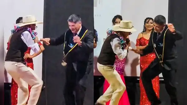 Alcalde de Arequipa, Víctor Hugo Rivera, protagoniza peculiar zapateo con el ‘Poeta de los temblores’