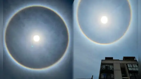 ¿Por qué hay un arcoíris alrededor del Sol y qué significa este fenómeno?