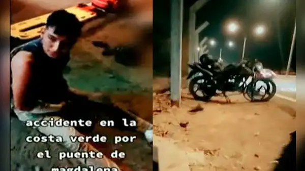 Callao: joven universitaria queda gravemente herida tras accidente en moto en la Costa Verde