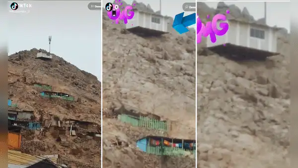 Familia vive en casa 'flotante’ ubicada en cerro de San Juan de Lurigancho
