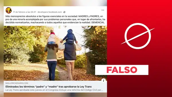 No, la Ley Trans de España no eliminó los términos 'padre' y 'madre'