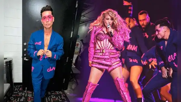 'Pato' Quiñones bailó con Paulina Rubio en Premios Lo Nuestro 2023: así fue su presentación