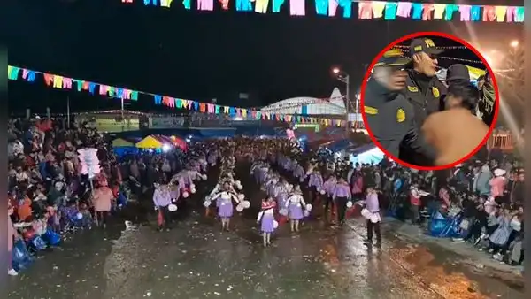 Carnavaleros pasean desnudo a ladrón de celulares en Huancavelica