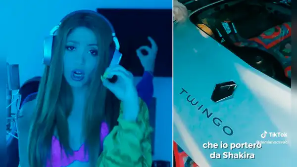 Shakira: fan viajó desde Milán hasta Barcelona para que la cantante le firme su Twingo