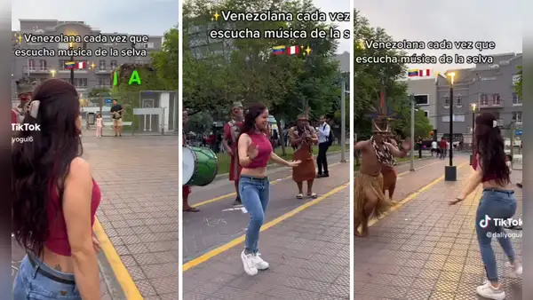 Venezolana no se aguanta y baila música de la selva en Miraflores: "Gracias por gustarte lo nuestro"