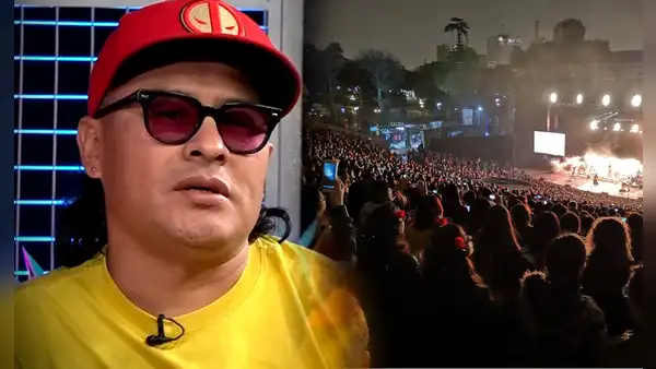 Chino Risas se emociona hasta las lágrimas por llenar el anfiteatro del Parque de la Exposición