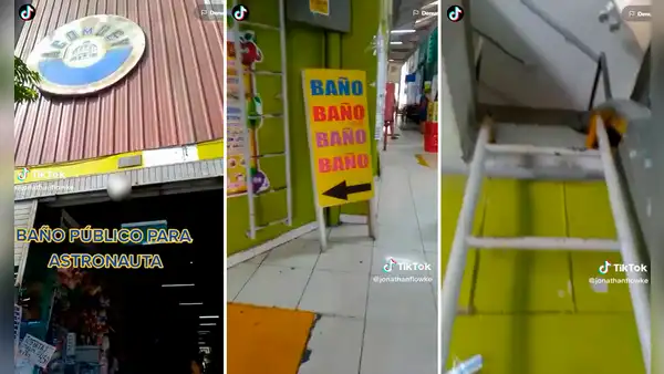 ¡Solo en Perú! Alquila un baño, pero se sorprende al subir por una escalera de emergencia para entrar