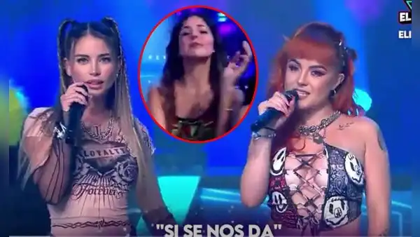 Flavia Laos puso a bailar a Luciana Fuster y a todo el set de "EEG" al ritmo de su nueva canción