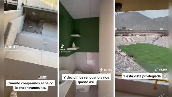 Peruanos compran palco en el Estadio Monumental, lo remodelan y el resultado final se hace viral