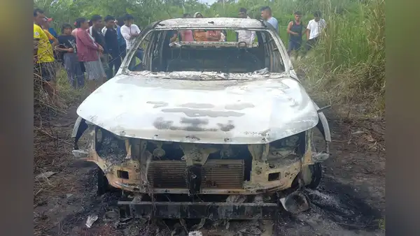 Hallan camioneta calcinada, pero sus 2 ocupantes están desaparecidos