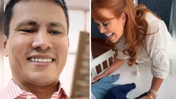 Magaly Medina emocionada de conocer a los bebés de Renzo Costa: “Están bellos”