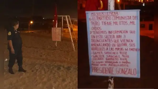Supuestos terroristas del PCP amenazan con matar a delincuentes que habrían querido robarles un auto en Trujillo