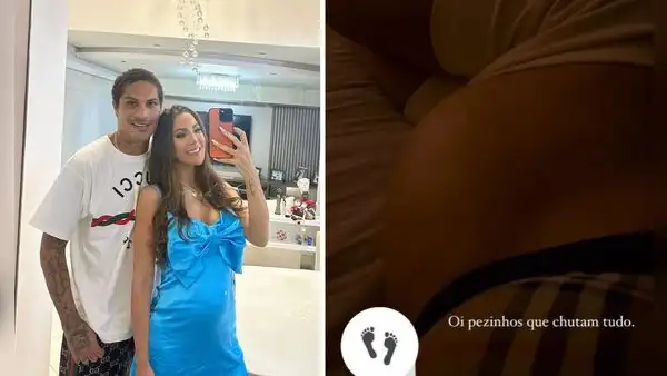 Ana Paula Consorte y Paolo Guerrero: la brasileña emocionada por las primeras pataditas de su bebé