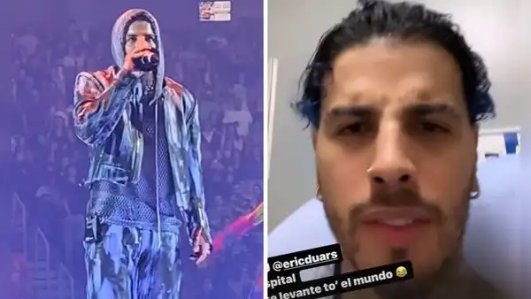 Rauw Alejandro termina hospitalizado tras dislocarse el hombro en pleno concierto en Atlanta