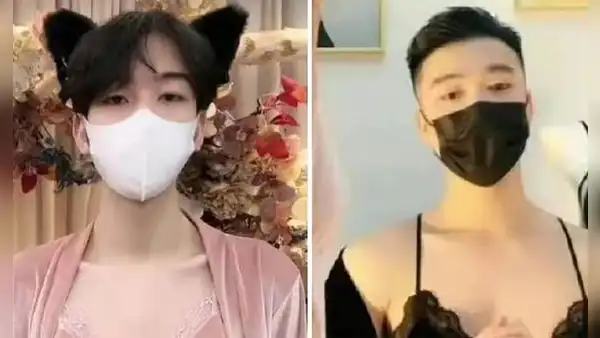 China: varones visten lencería ante prohibición de la prenda en mujeres