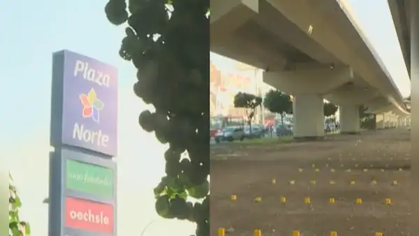 Denuncian que Plaza Norte puso un estacionamiento debajo de puente de la Panamericana Norte