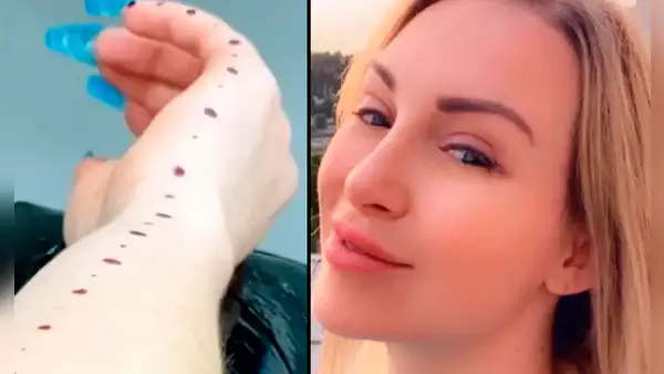 Mujer se tatúa una regla en el brazo para medir el pene de los hombres durante la intimidad