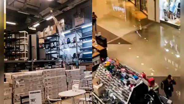 Open Plaza quedó inundado por lluvias torrenciales en Piura
