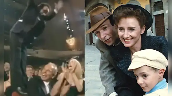 “Quiero besar a todos”: la vez que Roberto Benigni ganó el Oscar con “La vida es bella”