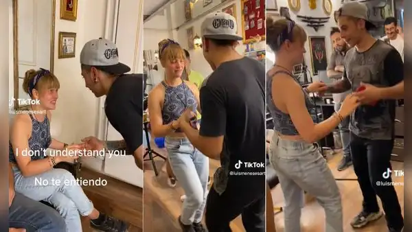 Peruano invita a alemana a bailar cumbia y ella saca los pasos prohibidos: “Es chévere”