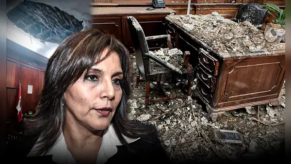 Techo del despacho de la congresista Patricia Juárez se desploma por aparente falta de mantenimiento