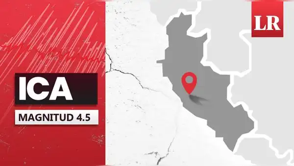 Temblor de magnitud 4.5 se sintió en Ica hoy, según IGP