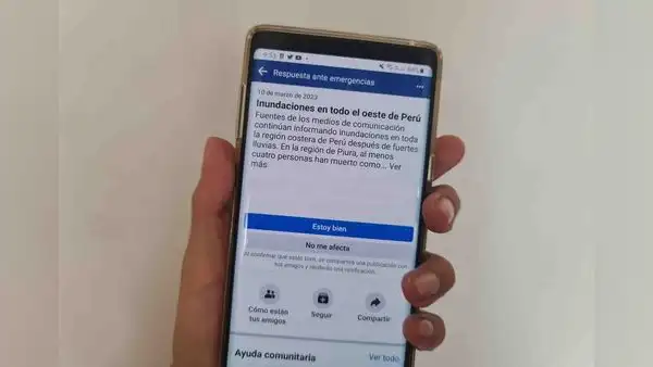 Ciclón Yaku: ¿por qué no todas las personas deben utilizar la opción Safety Check que aparece en Facebook?