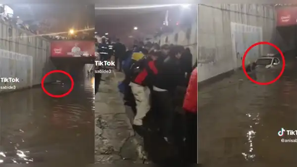 ¡La unión hace la fuerza! Peruanos se unen y ayudan a chofer a sacar su vehículo del agua