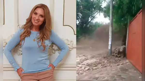 Karina Rivera capta la caída de un huaico cerca a su casa en Chaclacayo: "A tomar precauciones"