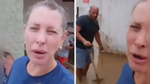 Leslie Stewart se suma a labores de limpieza en Punta Hermosa tras huaico: “Todos apoyando”