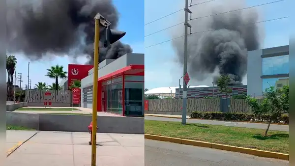 Reportan incendio de grandes proporciones cerca a la sede de la UPC de Chorrillos