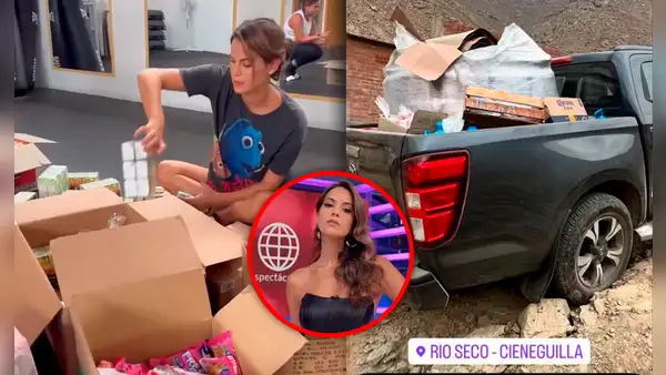 Valeria Piazza y su esposo llevaron donativos a Cieneguilla tras huaicos: "Aún se necesita ayuda"