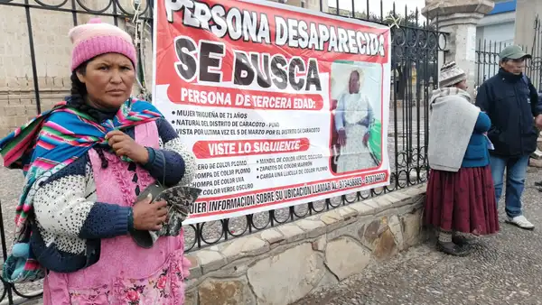 Puno: adulta mayor salió a comprar lana hace 15 días y no volvió a su casa