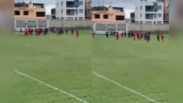 Partido de la Copa Perú acabó en pelea en Arequipa: “Serenazgo, Policía, ¿dónde están?”