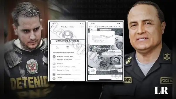 "Varios rateros han ascendido", los chats entre 'el Español' y el comandante general de la PNP, Raúl Alfaro