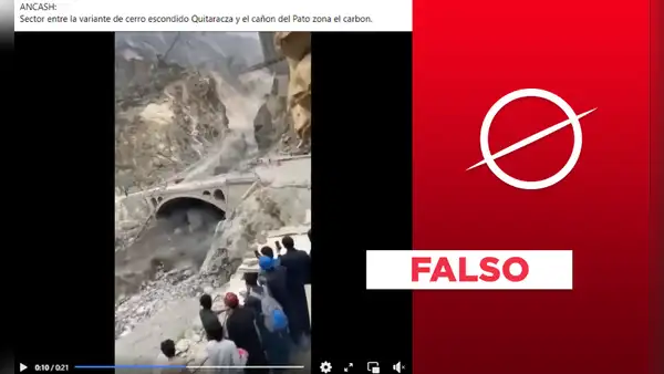 Áncash: video no muestra caída de huaico en la región por ciclón Yaku