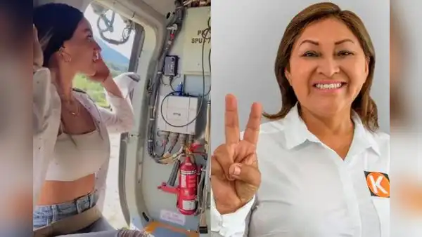 Hijo de la congresista Cruz María Zeta y su enamorada son captados utilizando helicóptero del Estado