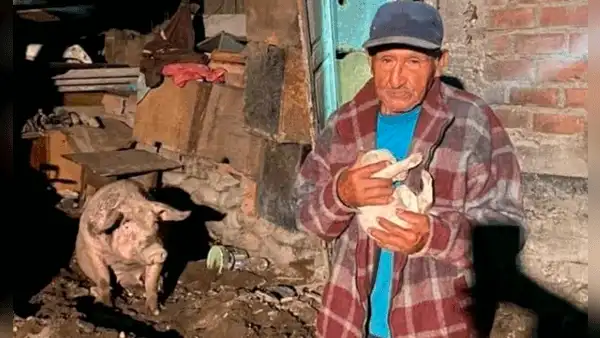 Lurigancho-Chosica: ciudadano de 88 años se quedó solo con mascotas tras perderlo todo en huaico