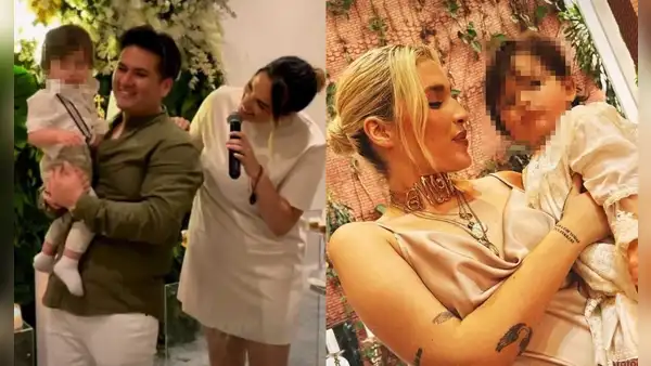 Cassandra Sánchez y Deyvis Orosco bautizan a su hijo con lujosa fiesta y presentan a la madrina