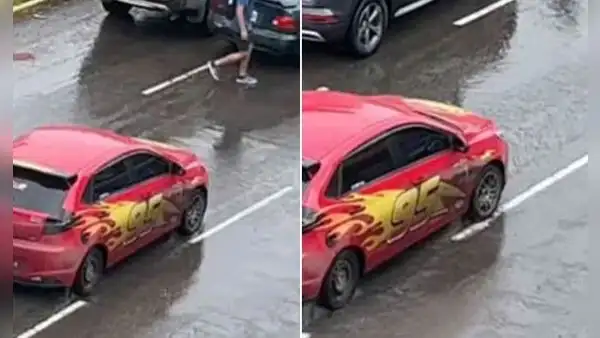 Captan a 'Rayo McQueen' en calles limeñas y causa furor: “Cosas de nuestro barrio”
