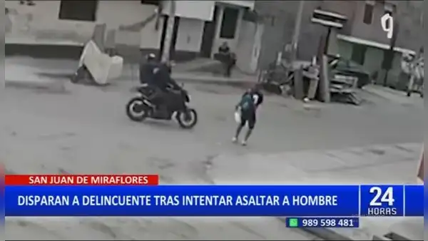 SJM: agente Terna hiere de un balazo a raquetero que intentó robar celular a vecino