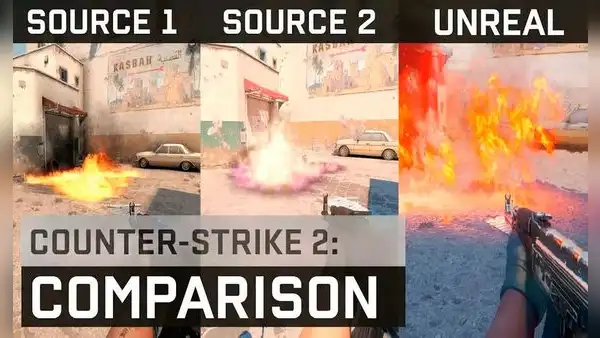 La mejor comparación de Counter-Strike 2 con Global Offensive y una versión en Unreal Engine