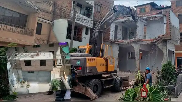 SJL: dueño de casa construida en medio de la pista eligió la demolición a pagar multa de S/300.000