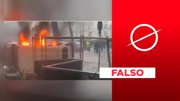 No, este video no fue grabado durante las actuales protestas por la reforma de pensiones en Francia